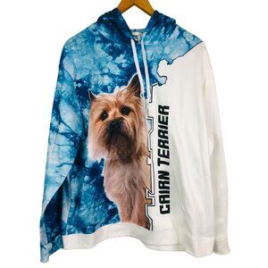 Templerun 3D Cairn Terrier Dog Lover Hoodie XXL Front Back Graphic Pullover
